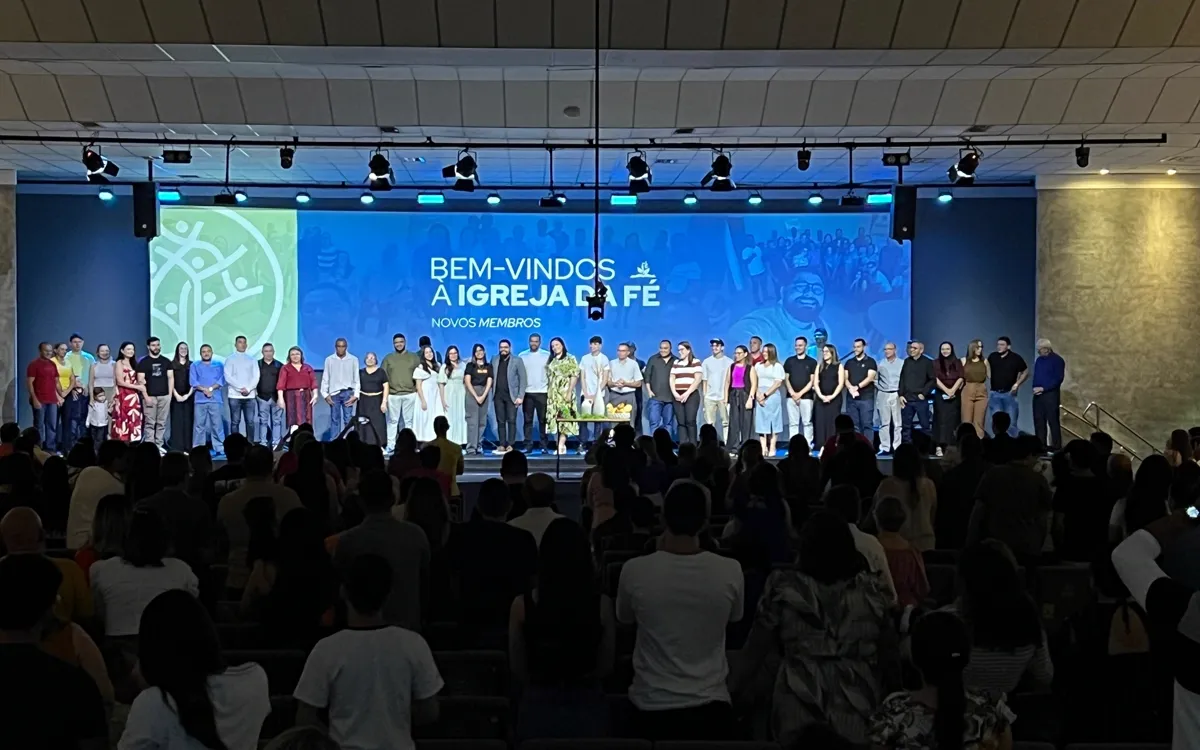 Boas-vindas aos novos membros da Igreja da Fé